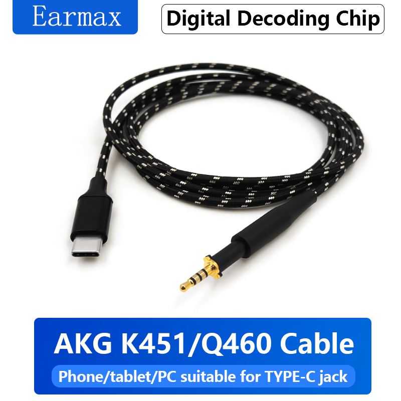 Para akg q460 k480 k450 k452 k - Usb C Earphone avaliação e preço