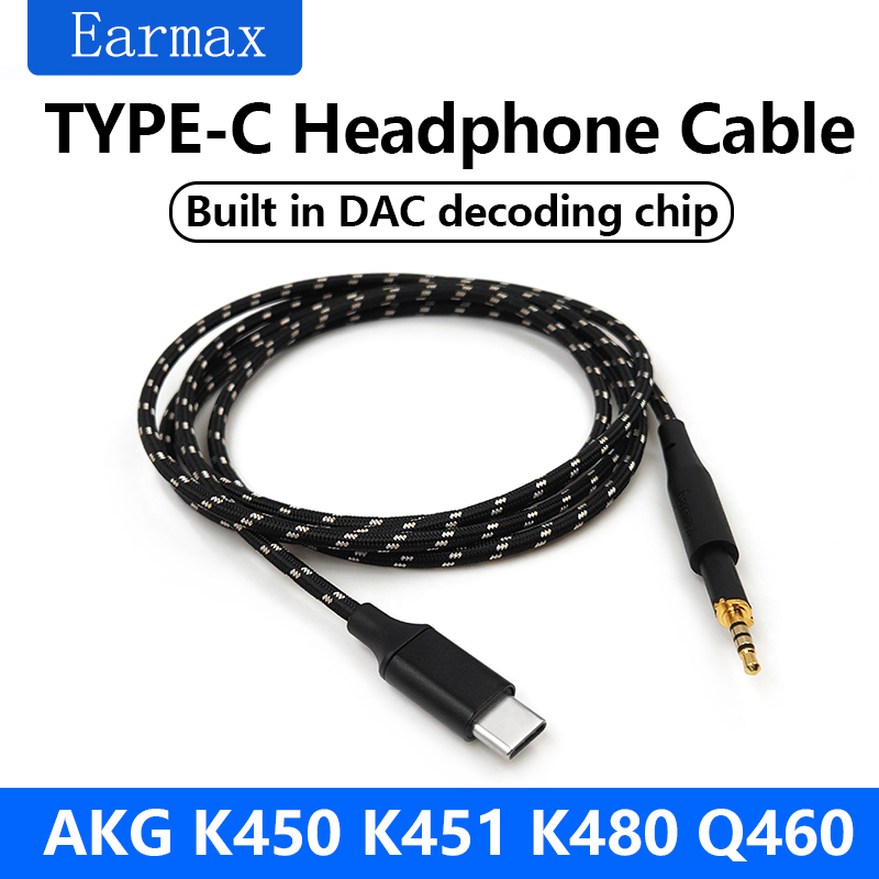 Para akg q460 k480 k450 k452 k - Usb C Earphone avaliação e preço